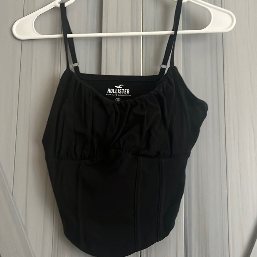 Black spaghetti strap